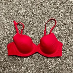 Victoria Secret Red Demi Bra Red 34C